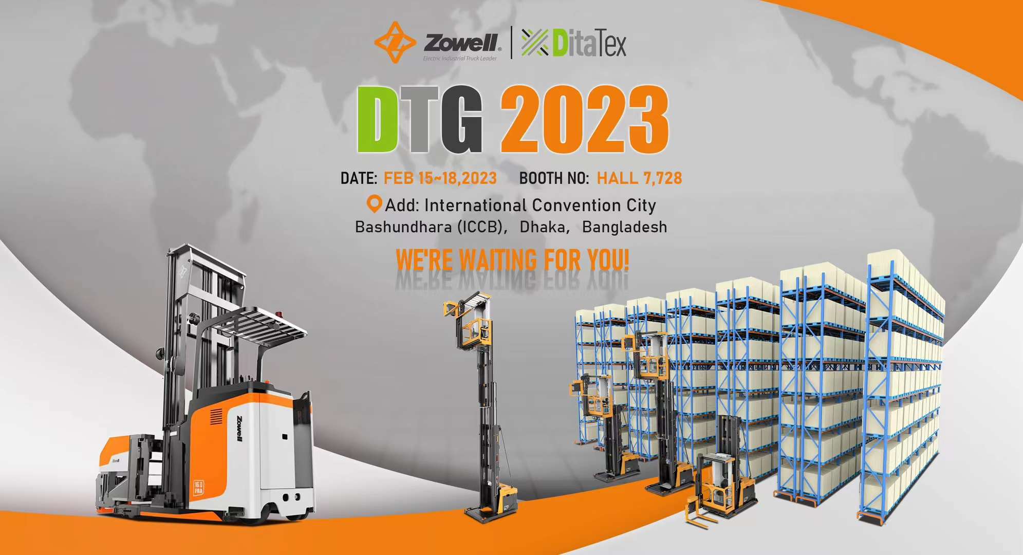 Exposition DTG 2023 : Zowell et DitaTex à l'International Convention City Bashundhara (ICCB) au Bangladesh